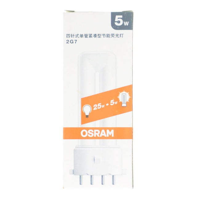 OSRAM DULUX S/E Compact Fluorescent Light Bulb 2G7 5W/840