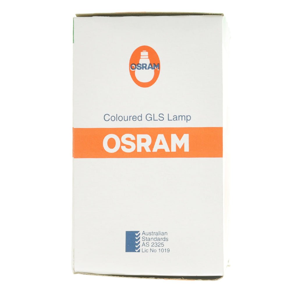 OSRAM GLS Party Coloured Light Bulb B22 240V 40W Orange