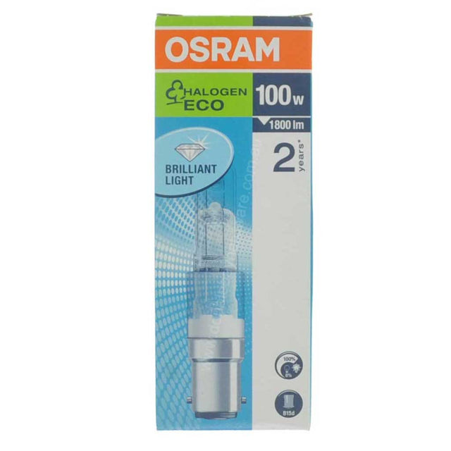 OSRAM HALOLUX CREAM ECO Light Bulb B15d 230V 100W W/W 64496