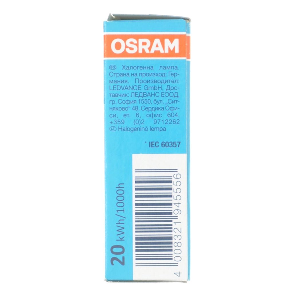 Osram Halopin Pro Bi - Pin Halogen Light Bulb G9 240V 20W Clear 66720