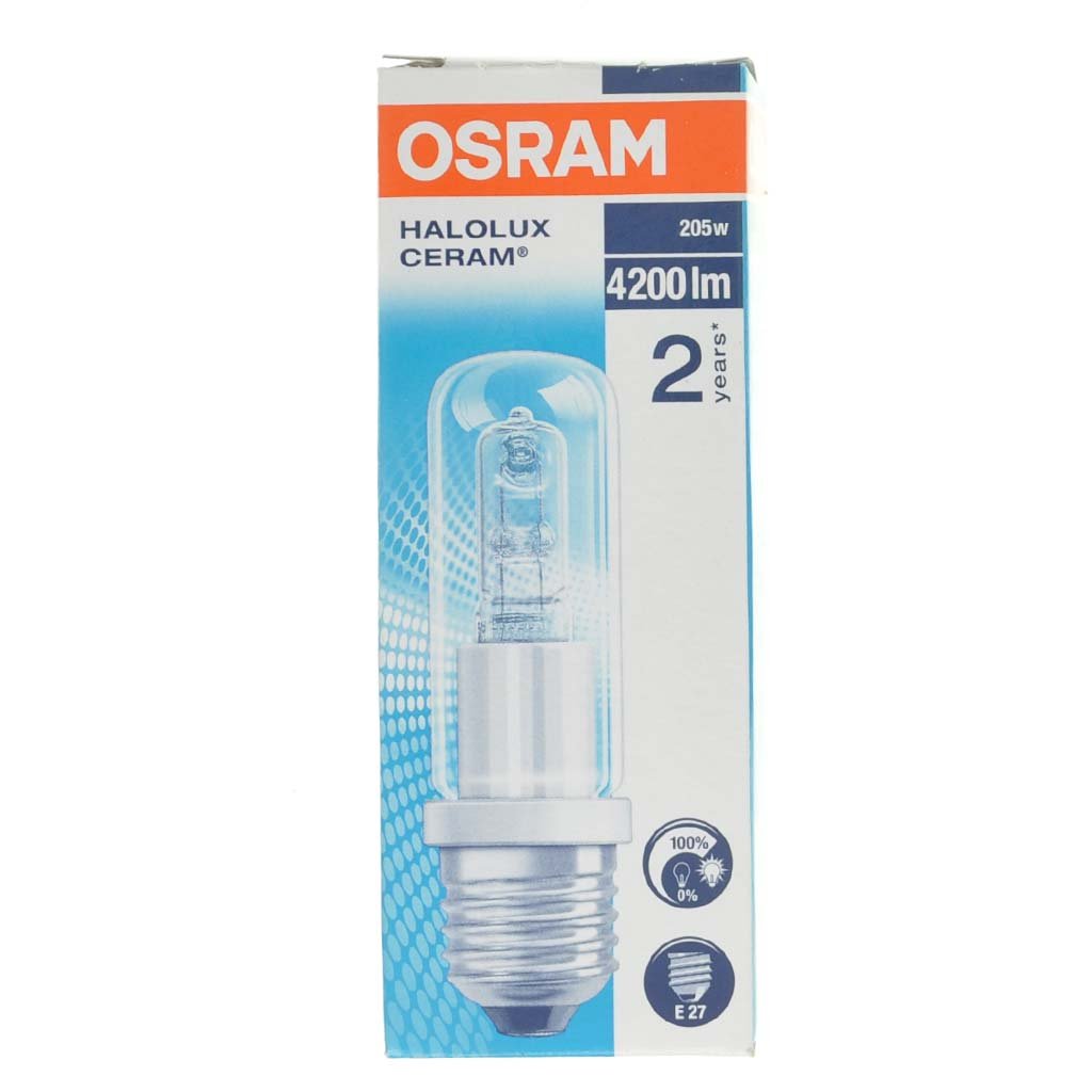 OSRAM JDD Halolux Ceram Halogen Light Bulb E27 240V 205W Clear 64404