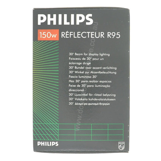 Philips R95 Incandescent Reflector Light Bulb E27 150W 240V 36094