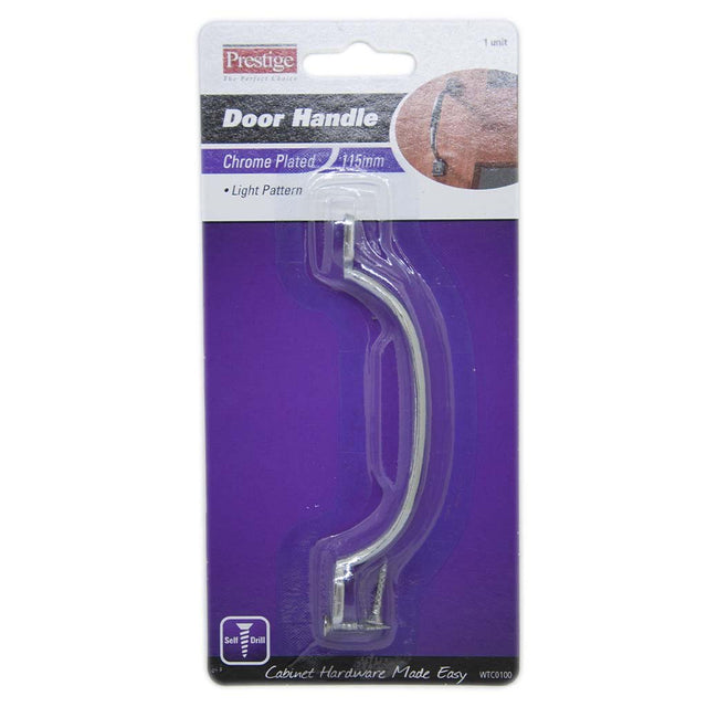 Prestige Door Handle Chrome Plated 115mm WTC0100