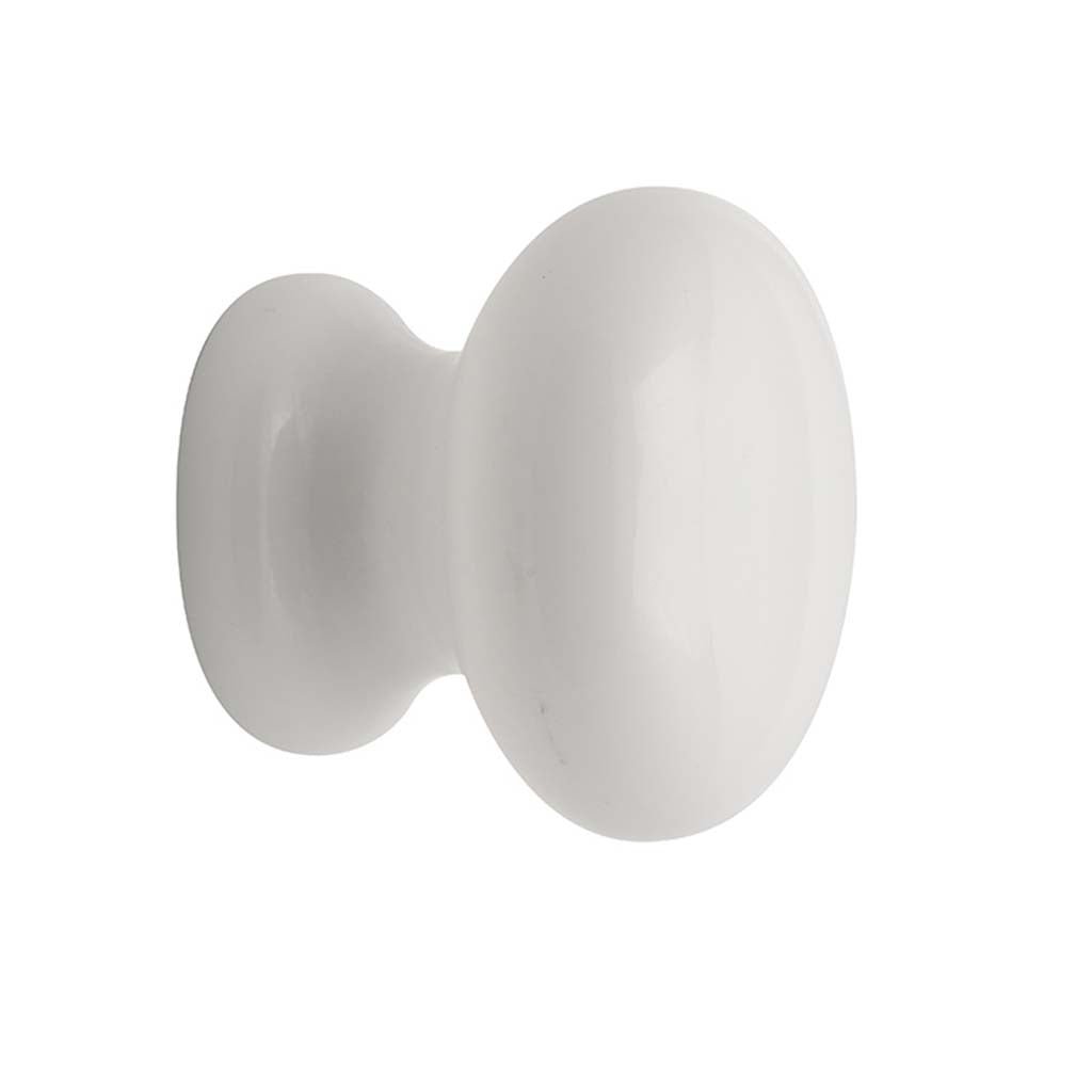 Prestige Mushroom Acrylic Knob White 40mm