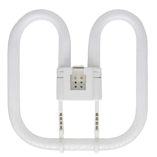 Compact fluorescent light bulb on a white background