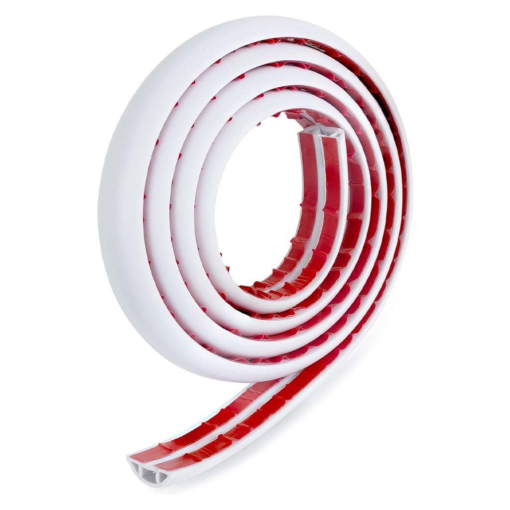 PVC Flexible Self Adhesive Cable Cover White