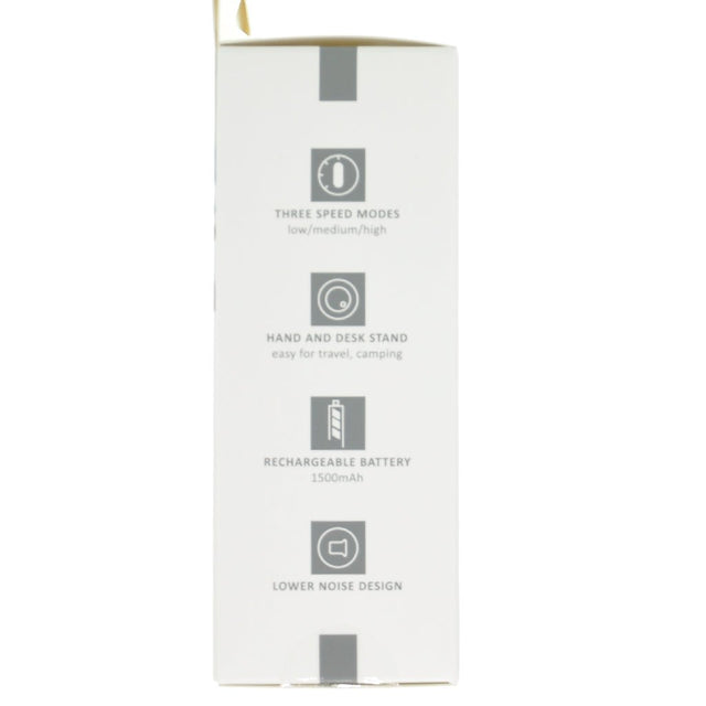 Sansai Hand Held Portable Fan 3 Speed Rechargeable FAN - 0419