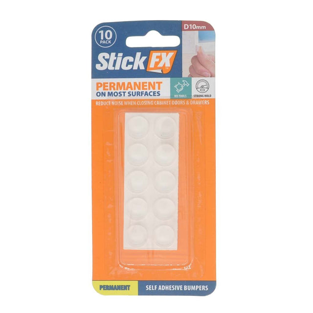 StickFx Self Adhesive Clear Bumper 10mm 10Pcs HAR - 213