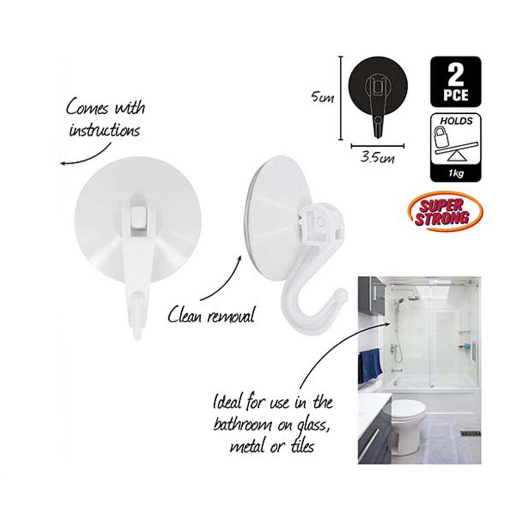StickFX Suction Hooks Holds 1KG 2pcs HAR - 407