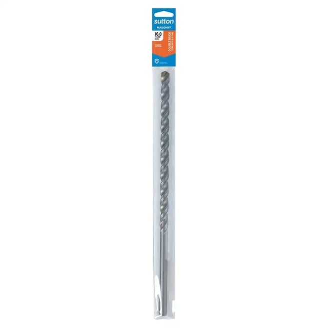Drill bit in packaging with 'Sutton' branding on a white background
