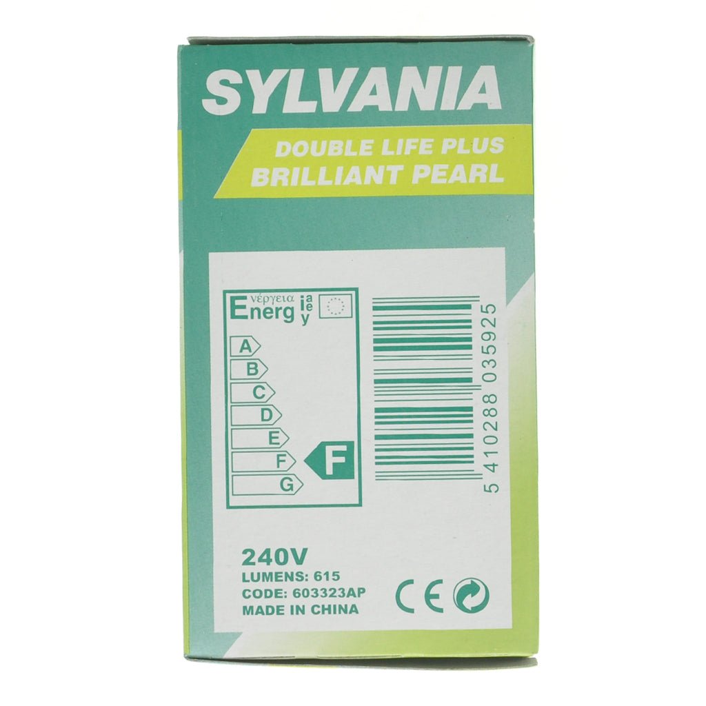 Sylvania GLS Incandescent Light Bulb E27 240V 60W Pearl