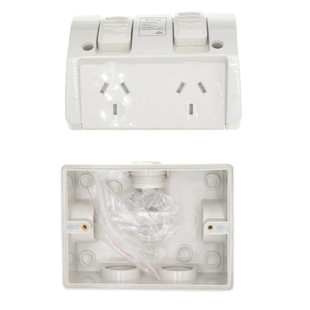 Tesla Waterproof Outdoor Wall Socket 250V 10A IP53 WPGP02
