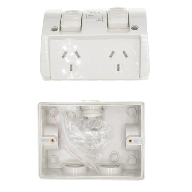 Tesla Waterproof Outdoor Wall Socket 250V 10A IP53 WPGP02