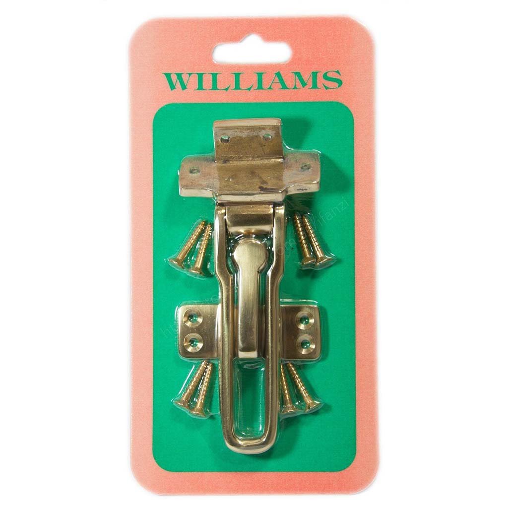 WILLIAMS Security Door Limiter Polished Brass