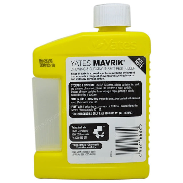Yates MAVRIK Chewing & Sucking Insect Pest Killer 200ml 52557