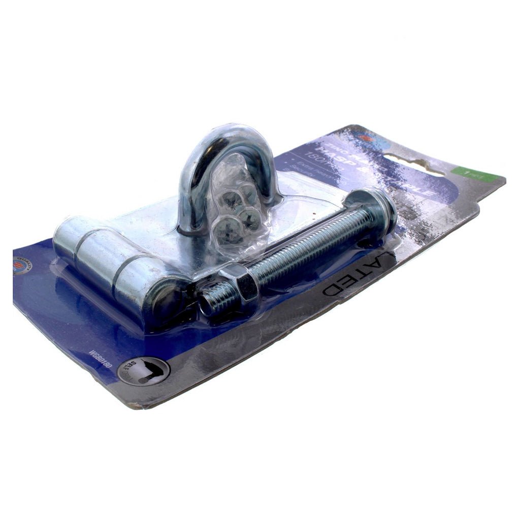 Zenith Heavy Duty Hasp & Staple Zinc Plated 180mm WGB0180