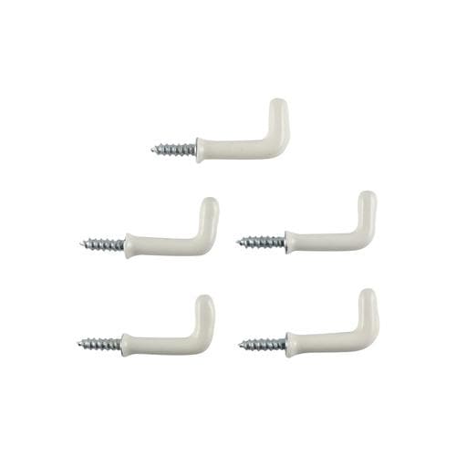 Everhang Square Hooks White 19mm 5Pcs 72503 - DoubleBayHardware