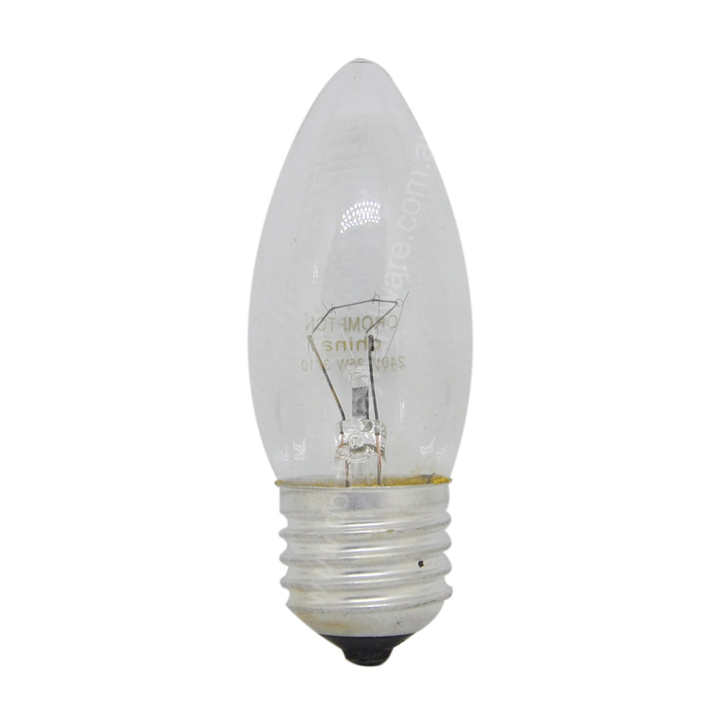 Crompton Candle Incandescent Light Bulb E27 240V 25W Clear 11073