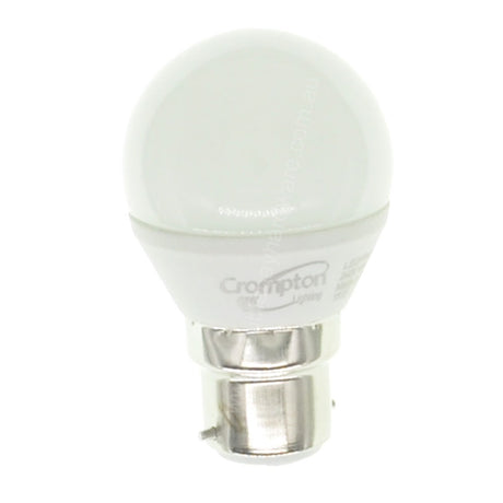 Crompton Fancy Round LED Light Bulb B22 240V 4W Pearl D/L 27432