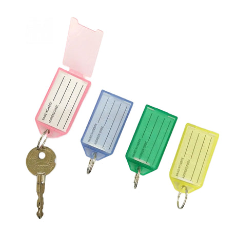DB Hardware Key Tags Mixed Colour Rectangular 50Pcs