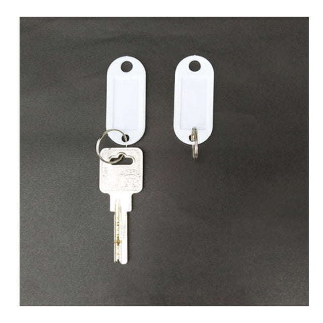 DB Hardware Key Tags White 50Pcs
