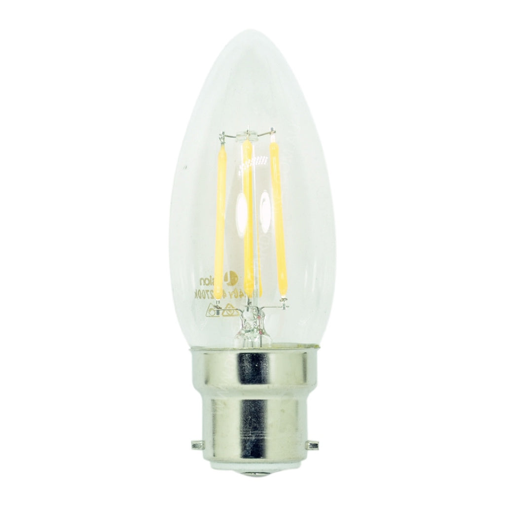 Lusion Candle Filament LED Light Bulb B22 240V 4W W W 20242