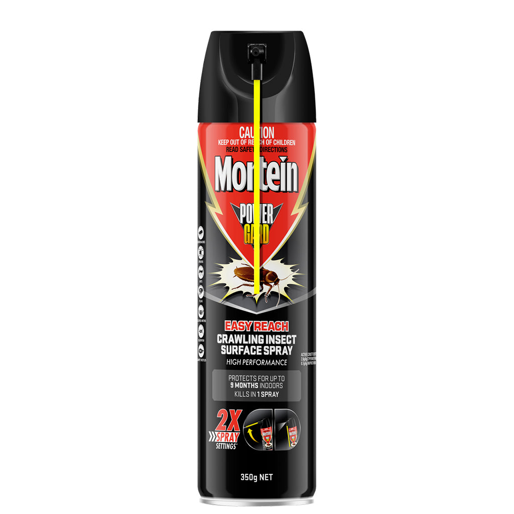 Mortein PowerGard Easy Reach Crawling Insect Surface Spray 350g 3188732