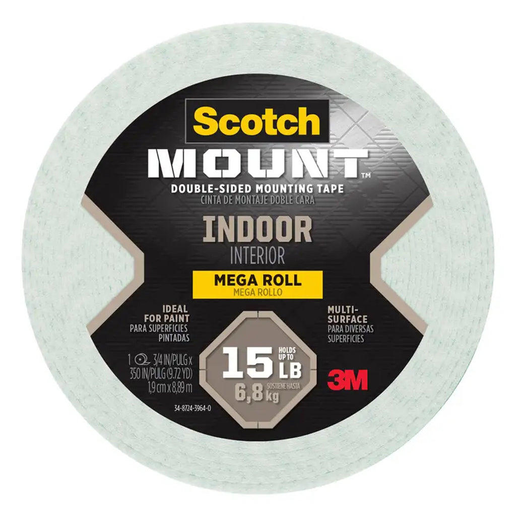 Scotch Mount Indoor Mounting Tape 6.8Kg 19mmX8.89m