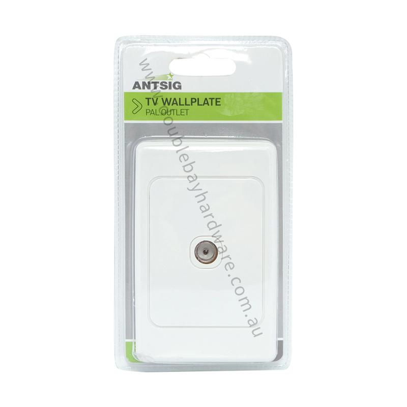 ANTSIG TV Wallplate Pal Outlet AP6511 - Double Bay Hardware