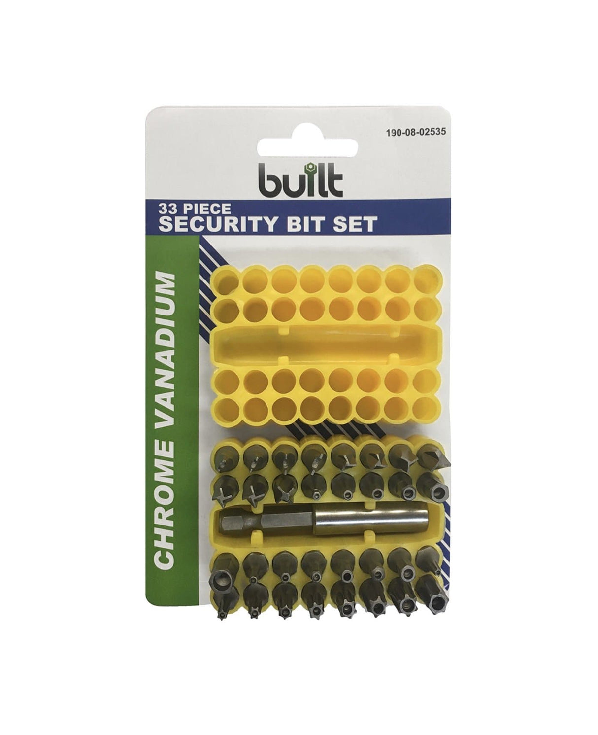 Built 33Pcs Security Bit Set 190-08-02535 - Double Bay Hardware