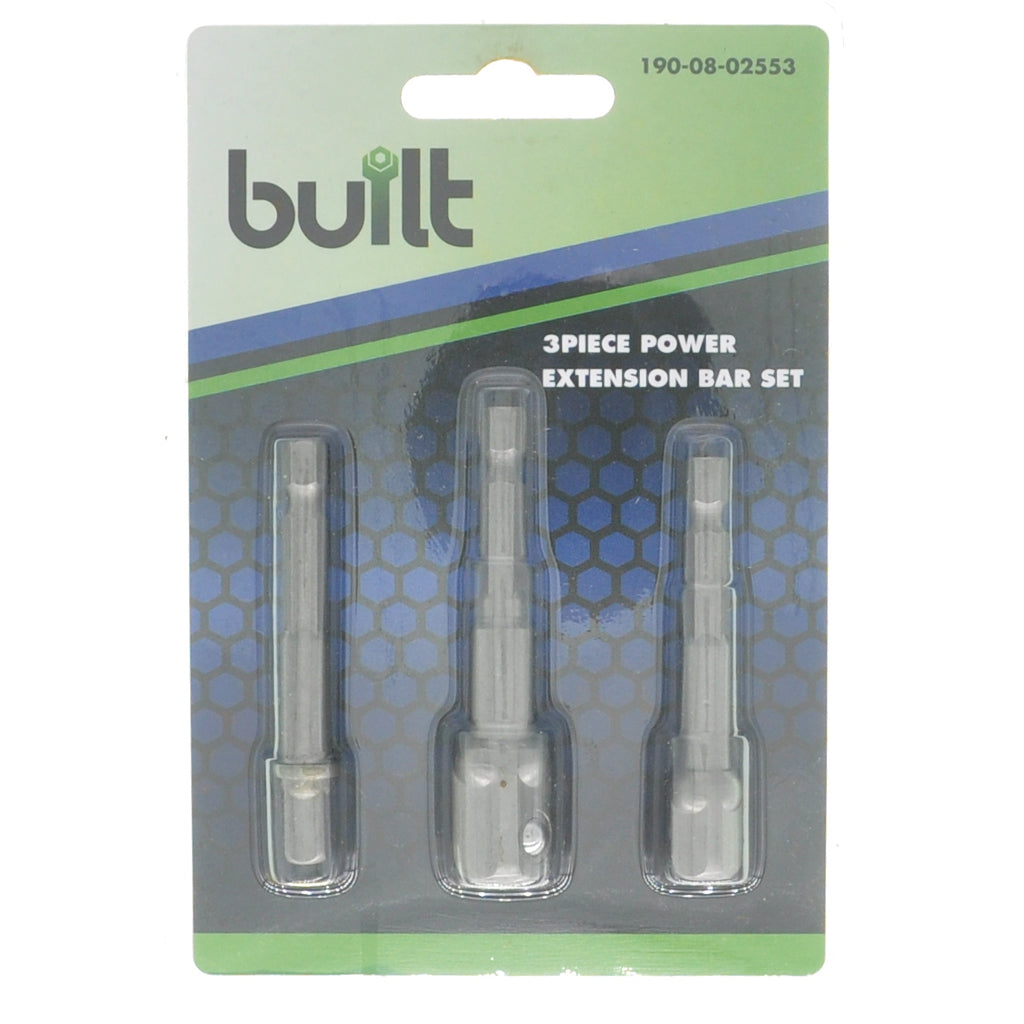 built Extension Bar Set 1/4", 3/8" and 1/2" Dr 190-08-02553
