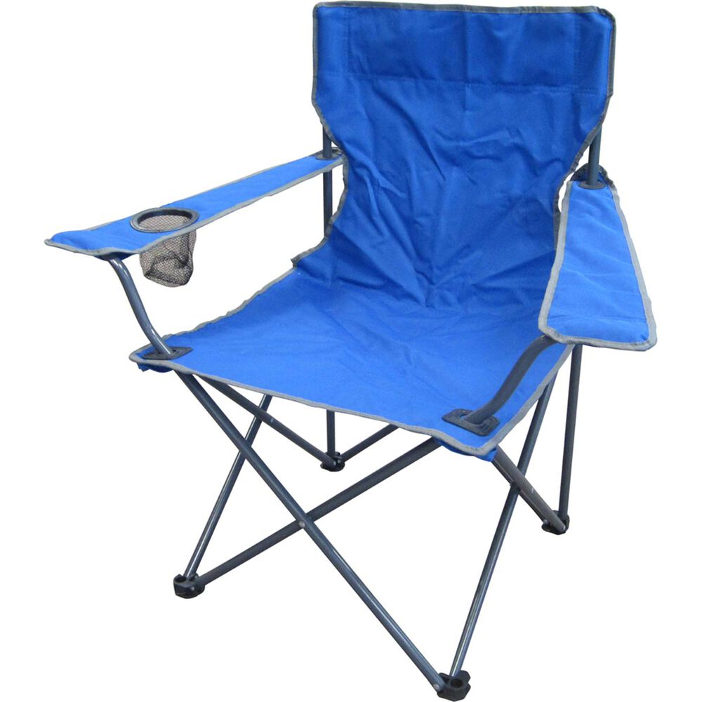 Camping Chair Basic Blue EZ-HL001-BLUE - Double Bay Hardware