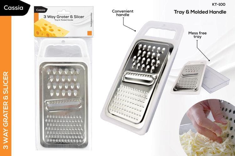 Cassia 3 Way Grater and Slicer KT-100 - DoubleBayHardware