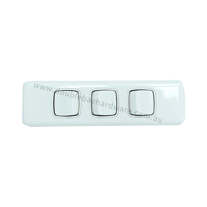 CHINT Architrave 3 Gang Switch LBL003A
