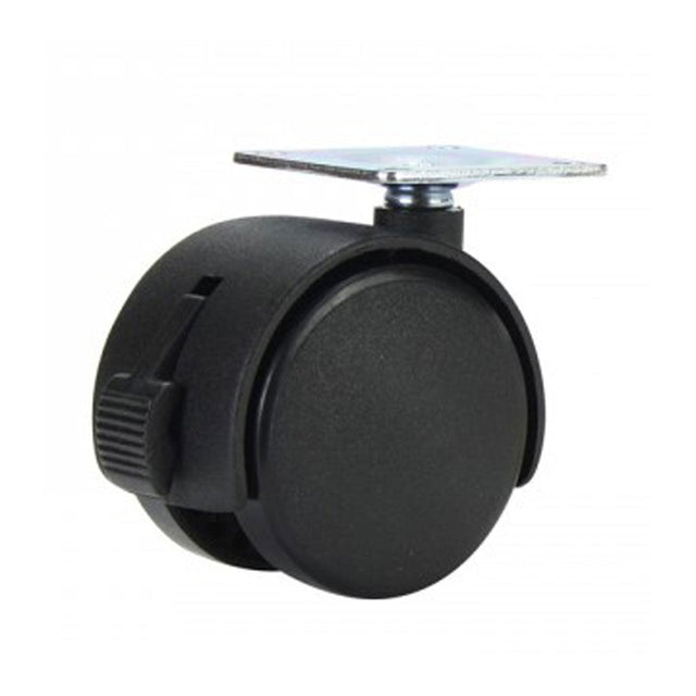 Cold Steel Hooded Plate Brake Twin Wheel Castor 15596