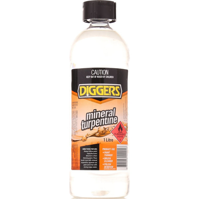 Diggers Mineral Turpentine 1L 16010 - 1DIG