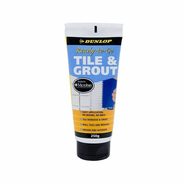 DUNLOP Ready - to - go Tile Adhesive and Grout 250g White SB02N