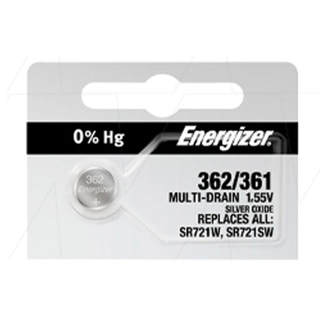 Energizer Silver Oxide Button Cell Battery 1.55V 27mAh SR721SW
