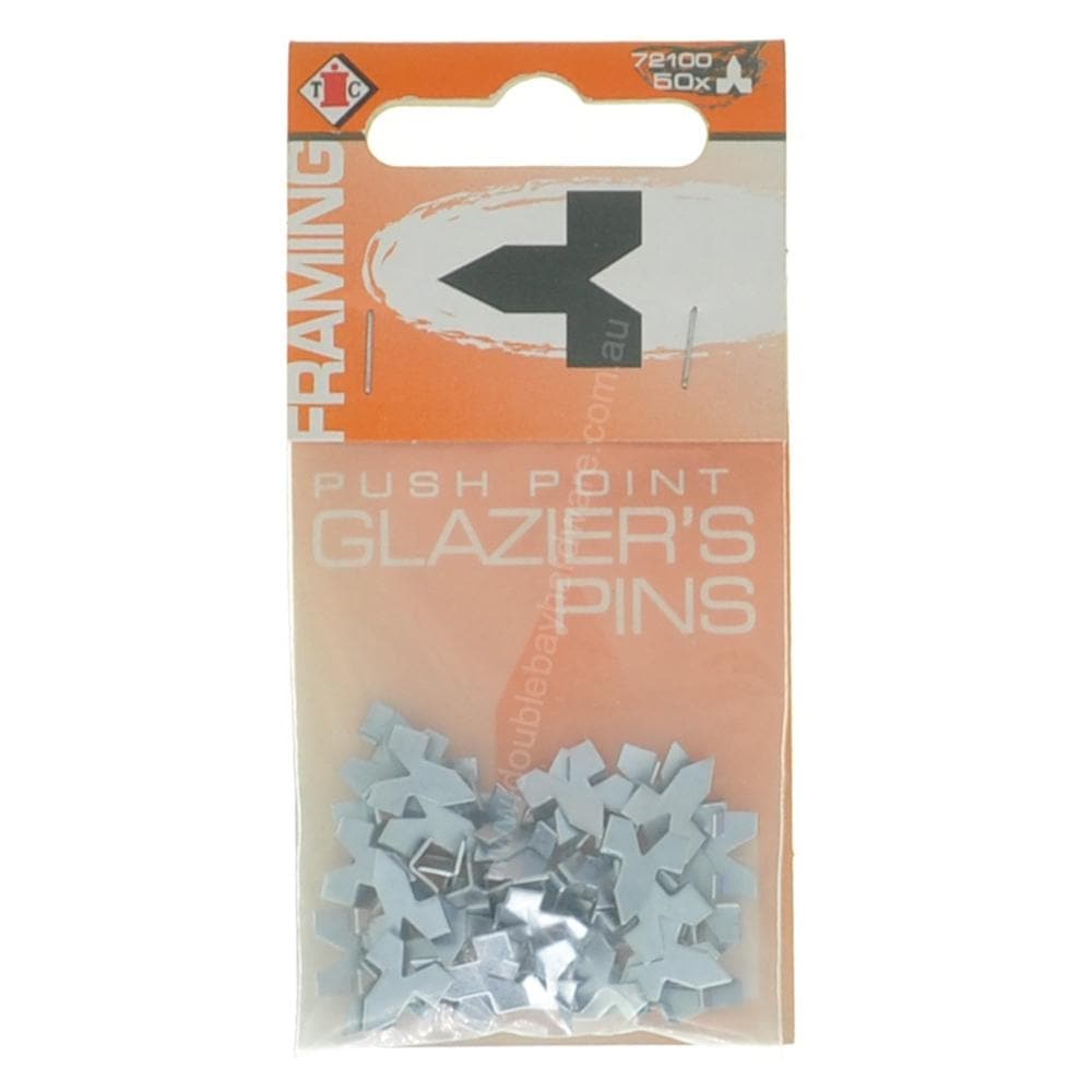 EverHang Push Point Glazier's Pin 50pcs 72100 - Double Bay Hardware