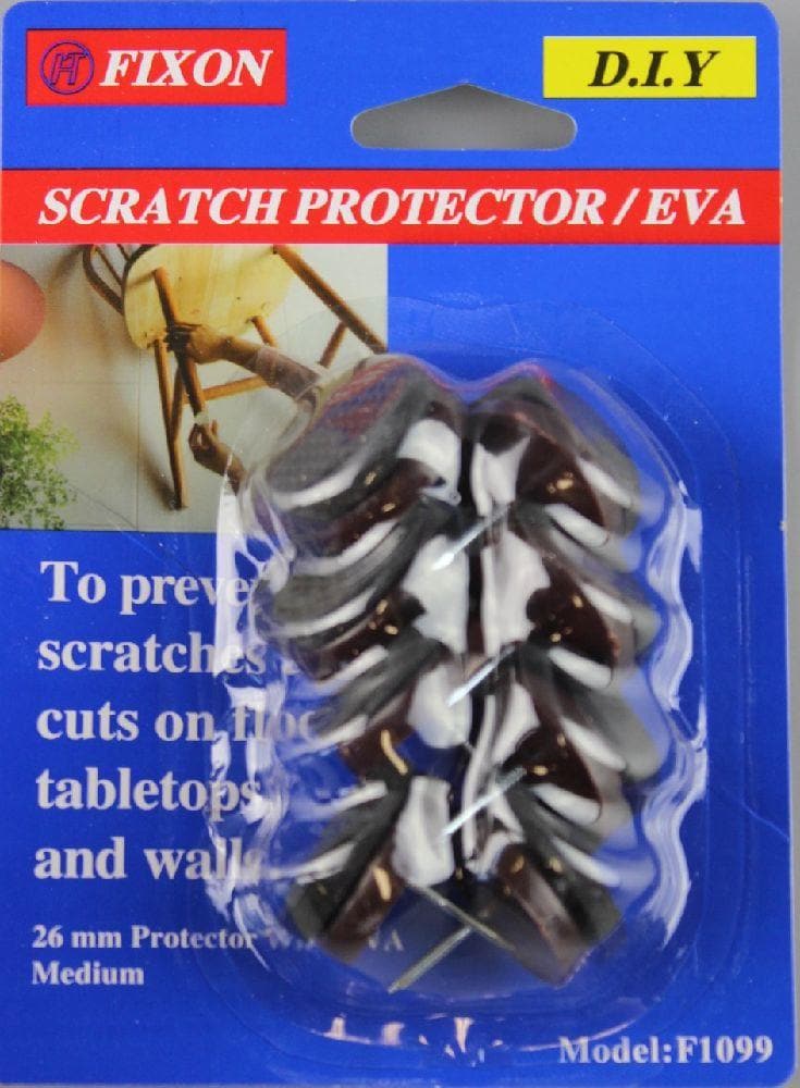 FIXON Floor Scratch Protector With Nail 26mm F1099 - Double Bay Hardware