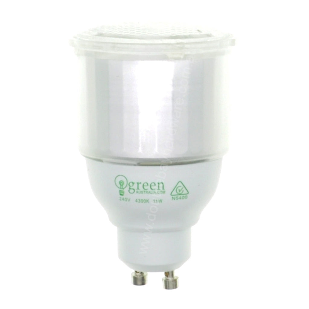 green Australia Energy Saving Light Bulb GU10 240V 11W C/W LP/GU10CF/11W