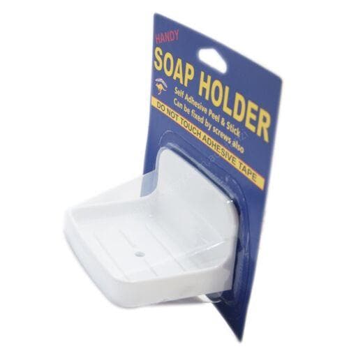 HANDY PRODUCT Plastic White Self Adhesive Soap Holder S1 - Double Bay Hardware