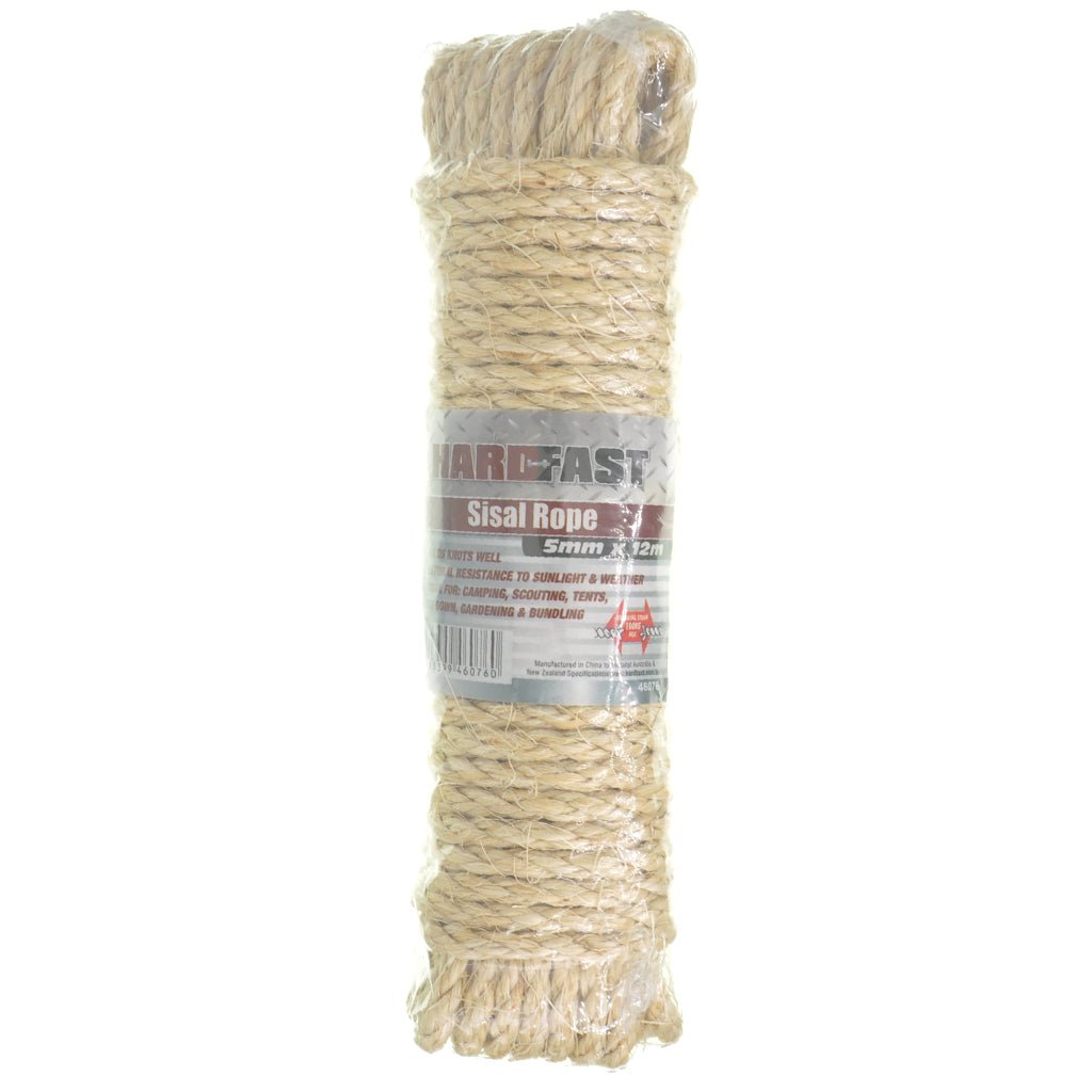 HARDFAST Sisal Rope 5mmX12m 46076