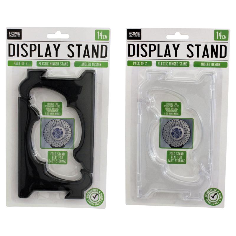 HOME MASTER Plate Stand Asst 14cm 2pk 77984