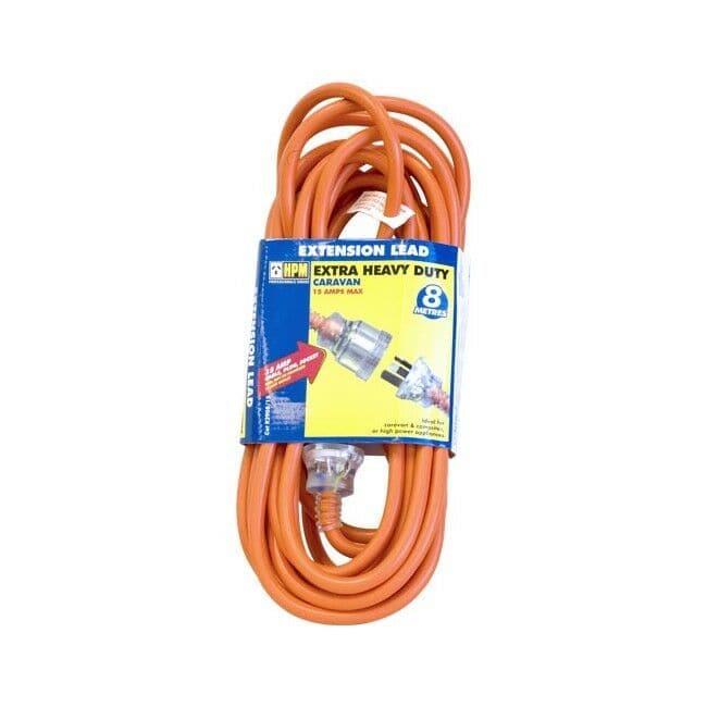 HPM 8M Extra Heavy Duty Extension Lead 15AMP For Caravan,Campsite R2908/15 - Double Bay Hardware