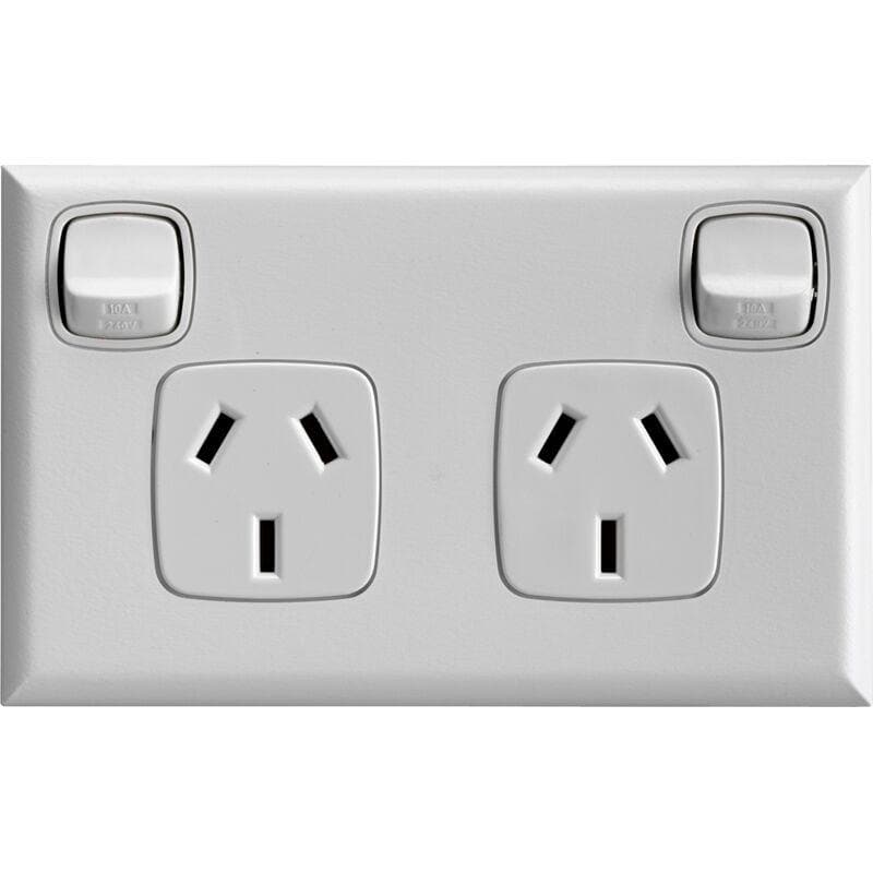 HPM Excel 10A White Double Powerpoint CDXL777WEWE - Double Bay Hardware