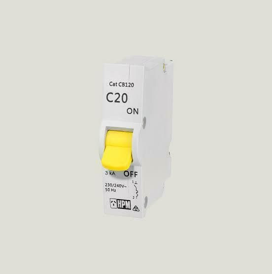 HPM Plug In Circuit Breaker For 20A Hot Water & Power Circuits CDCB120 - Double Bay Hardware