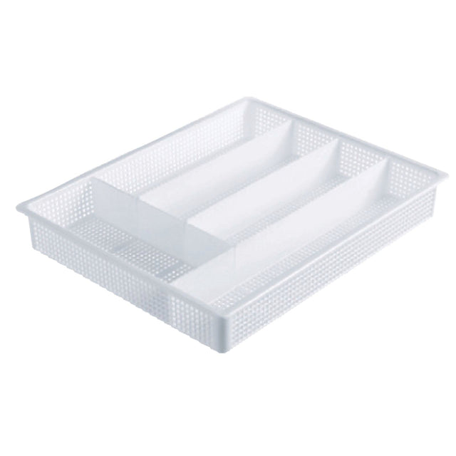 Icon Plastics 5 Compartment White Cutlery Tray HW001914WH