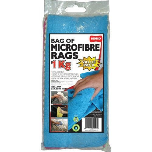 KENCO Bag of Microfibre Rags 1Kg Value Pack KMR1KG