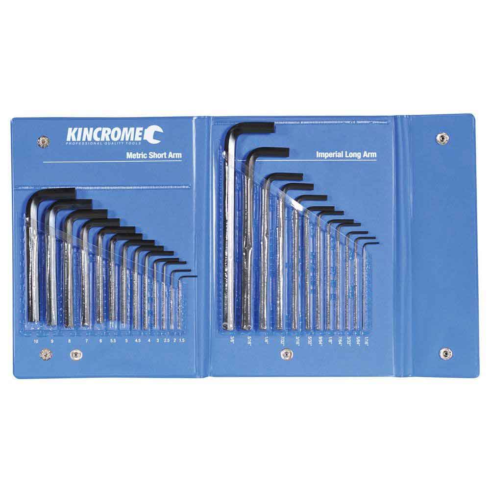KINCROME 25 Pcs Hex Key Set Imperial & Metric HKW25C - Double Bay Hardware